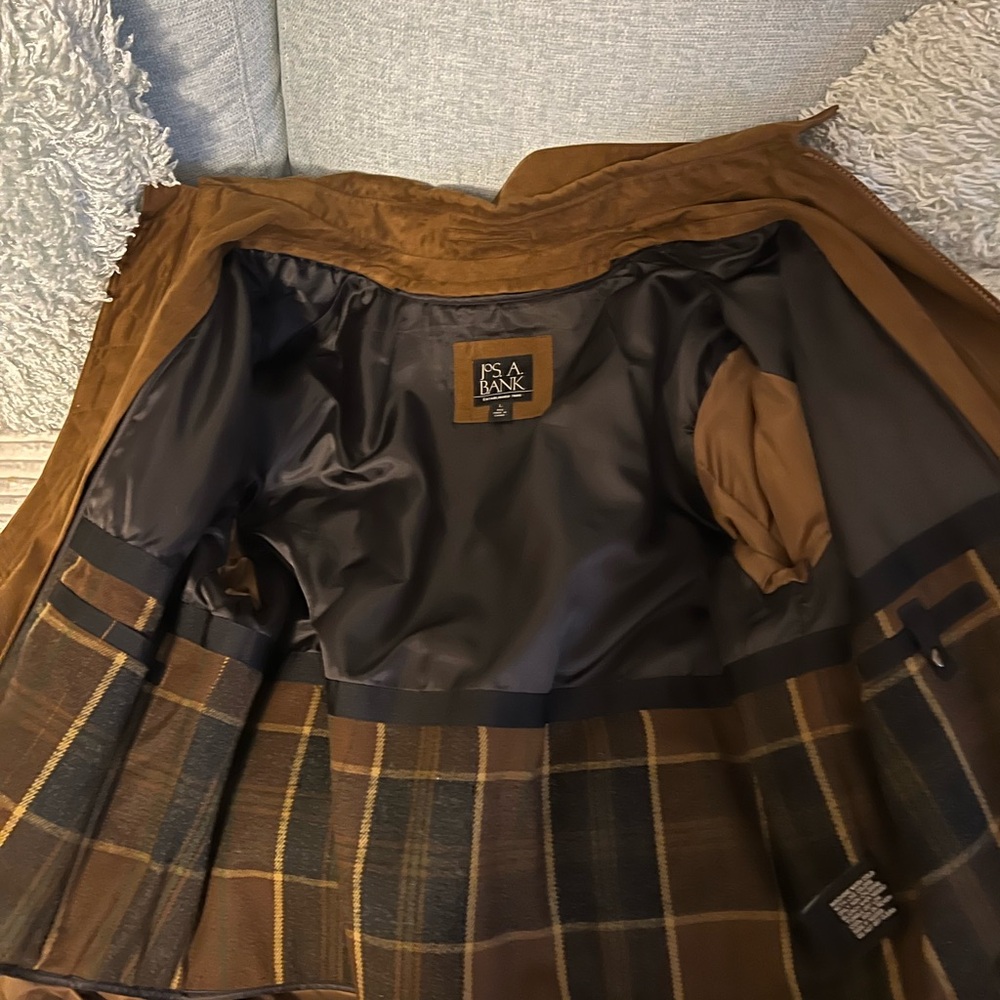 Jos. A. Bank Brown Plaid Lined Blazer